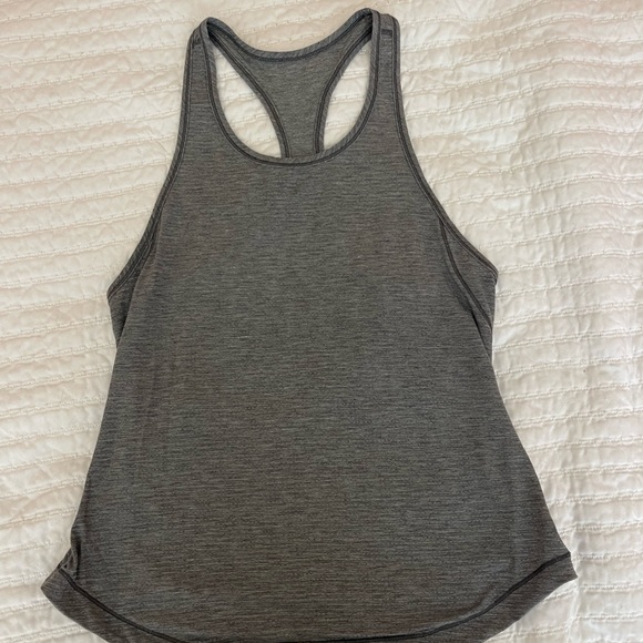 Gray Racerback Tank Top - Picture 1 of 2